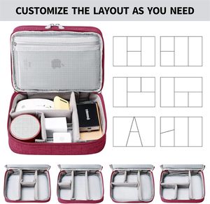 Customized Double Layer Electronic Organizer <b>Bag</b> Waterproof Digital <b>Cable</b> <b>Bag</b> Storage Solution - Product Image 4