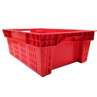 Boîte à corbeille en plastique empilable pour le stockage et le transport des fruits et légumes