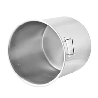 Marmite de cuisson commerciale de grande taille pour restaurant, 50/100 L, en acier inoxydable, ustensiles de cuisine robustes, induction, grandes marmites de cuisson