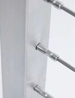 Accessoires de garde-corps modernes en fil métallique, vente en gros d'usine, acier inoxydable de haute qualité, finition satinée/miroir, câble pour garde-corps d'escalier