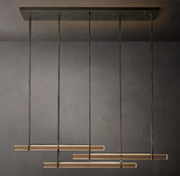 Plafonnier LED en albâtre de luxe moderne en cristal avec télécommande pour chambre à coucher à usage domestique Base en acier Source d'alimentation CA