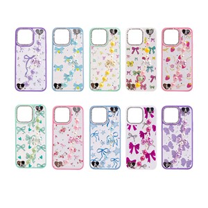 Custodia per telefono in TPU <span class=keywords><strong>rosa</strong></span> di lusso e alta qualità con fiocco e design animale per <span class=keywords><strong>iPhone</strong></span> 11 <span class=keywords><strong>13</strong></span> 14 15 16 <span class=keywords><strong>Pro</strong></span> <span class=keywords><strong>Max</strong></span> 12 Plus XS XR SE con supporto per telefono - Product Image 1