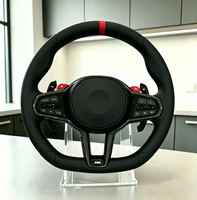 Volante Personalizado para BMW G20 330i X3 G01 540i G30 M550i X5 G05 G80 M3 G82 M4 M240i G42 Lci, Completamente en Cuero y Alcántara