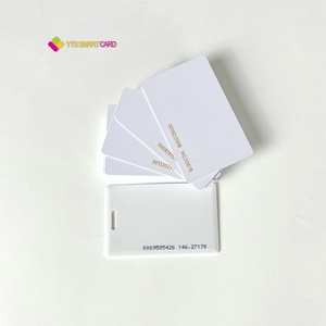 YTS Factory Price PVC Waterproof Plastic Gift Membership White <b>Blank</b> Plain Card - Product Image 3