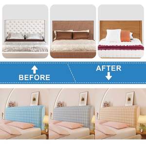 Housse <span class=keywords><strong>de</strong></span> tête <span class=keywords><strong>de</strong></span> <span class=keywords><strong>lit</strong></span> épaisse en <span class=keywords><strong>tissu</strong></span> velours Queen/King/Twin Housse <span class=keywords><strong>de</strong></span> tête <span class=keywords><strong>de</strong></span> <span class=keywords><strong>lit</strong></span> housse <span class=keywords><strong>de</strong></span> coussin matelassée pleine grandeur - Product Image 3