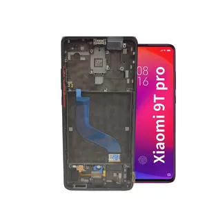 Orijinal meclisi LCD servis paketi Mi9T pro için Xiaomi Mi 9T pro cep telefonu tamir parçaları LCD çerçeve konut ile