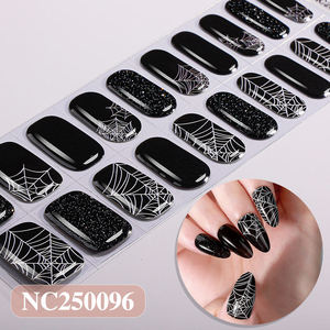 Envolturas semicuradas Pegatinas de uñas de gel de larga duración Diseño de uñas pastel 100% Pegatinas de uñas Pegatinas de esmalte de uñas de endurecimiento Uv - Product Image 1