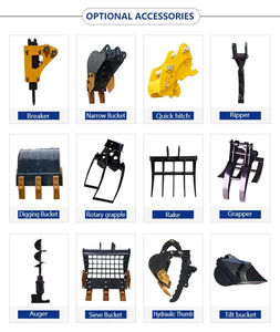 Excavadoras ANTS a Gasolina/Diésel/Eléctricas/Control Remoto, Mini Excavadora de 1.5 Toneladas/1500 kg, Excavadora Pequeña de Orugas - Product Image 6