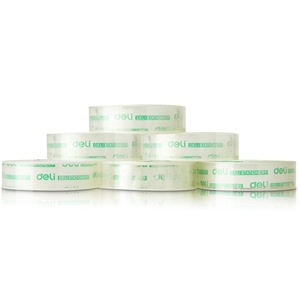 Deli Self Adhesive Tape 12mm X 18m Transparent Stationery Office Use 6 Pcs Per Pack - Product Image 3