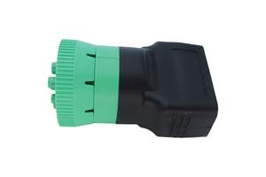 نوع 2 الأخضر 9pin J1939 ذكر إلى OBD2 محول أنثى J1939 - J1962 9pin-16pin محول (J1939 Type2 (أخضر)) - Product Image 3