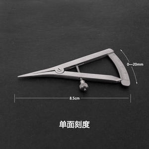 Règle de mesure des paupières Yjianmei en acier inoxydable, 8,5 cm, double échelle, pour chirurgie esthétique des yeux - Product Image 5