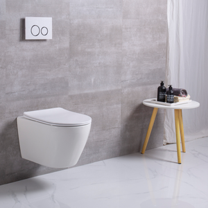 Cubetas De baño De cerámica china De gran oferta, inodoro montado en el inodoro, inodoro europeo colgado en la pared sin montura - Product Image 2