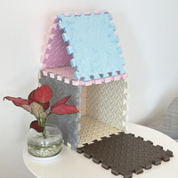 Tapis d'éveil pour enfants HONOY en EVA souple, 30x30cm, lavable, tapis de sol puzzle pour bébés, tapis de jeu écologique pour bébés