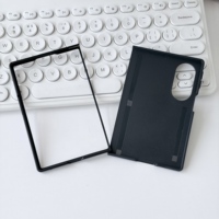 Étui de téléphone hybride 2-en-1 TPU PC pour Z Fold 8 avec plaque en aluminium personnalisable, antichoc, antidérapant, durable et ajustement fin