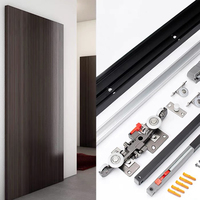 Système de quincaillerie pour armoire : amortisseur de porte coulissante à rail dissimulé en bois, accessoire de meuble pliant