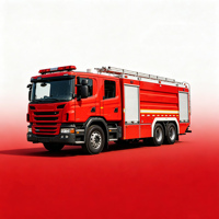 Camion Pompier Diesel 8000L Direct Usine Dongfeng 4x2 D530 170HP Cummins avec Réservoir d'Eau 8CBM et Pompe CB10/40 pour Secours Incendie
