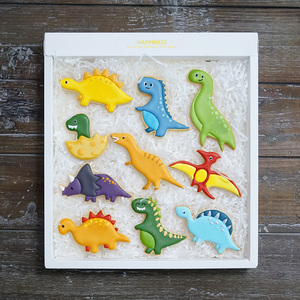 Acier inoxydable brontosaure stegosaurus 3d forme bonbons moule ensemble fête enfants animal dinosaure emporte-pièce - Product Image 3