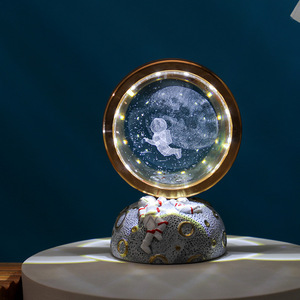 <span class=keywords><strong>3D</strong></span> trong suốt bầu trời đầy sao ánh sáng ban đêm sáng tạo bầu không khí giáng sinh <span class=keywords><strong>Laser</strong></span> khắc gỗ thủ công tinh thể ánh sáng ban đêm - Product Image 4