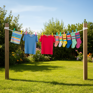 Ilan Mollette in Legno 2,5 Cm 25 Pezzi Blu per Fermagli da Abbigliamento - Product Image 3