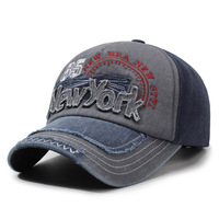 Gorra de béisbol retro de 6 paneles con letras, de algodón, ajustable, unisex, estilo hip hop, para primavera y verano, streetwear, venta al por mayor, con acabado lavado y detalles metálicos.
