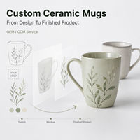 Mug en céramique personnalisé 350/300/400/450 ml, tasse à café pour le camping ou le bureau, avec boîte cadeau pour les marques de détail et les fabricants en gros