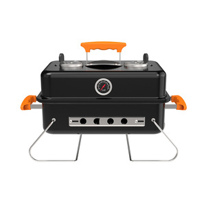 Portable Folding Barbecue Grill Large Outdoor Camping <b>BBQ</b> With Thermometer <b>Foldable</b> Rust Proof For Home Garden Use - Product Image 2