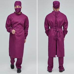 Uniformes Médicos de Alta Calidad, Modelo OEM, Uniformes de Doctor con Logotipo Personalizado, Bata de Operación Verde Oscuro Tejida, Bata de Paciente Transpirable, Uniforme de Enfermería - Product Image 1