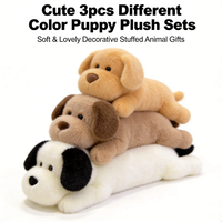 Boneka Anjing Lucu Mainan Anjing Lembut untuk Anak Perempuan Bantal Pelukan Tidur Hadiah