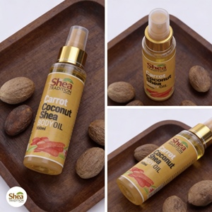 Aceite Corporal Orgánico Shea Tradition de Zanahoria y Coco 100mL, Aceite Natural para el Cuidado de la Piel al por Mayor para Belleza y Cuidado Personal - Product Image 6