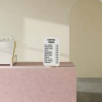 Support de menu de table magnétique personnalisé, support de signalisation en métal pour table