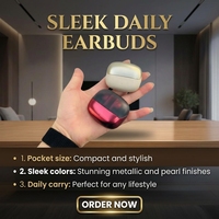 Écouteurs sans fil True Wireless BT 5.4 avec basses profondes, stéréo, indicateur LED, étanchéité IPX4, Air Pro, contrôle tactile, écouteurs intra-auriculaires