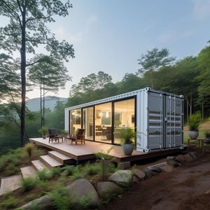 บ้านเคลื่อนที่ขนาด 20 ฟุต 40 ฟุต แบบวิลล่าหรูหราพร้อมห้องนอน ห้องครัว ห้องนั่งเล่น และพื้นที่ทำงาน - Product Image 4