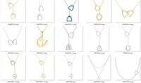 Collier en argent sterling 925 avec pendentif fer à cheval circulaire en zircone cubique, collier en Y motif étrier de cheval