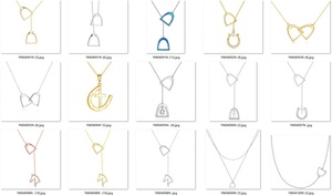 <span class=keywords><strong>Collana</strong></span> con Ciondolo a Ferro di <span class=keywords><strong>Cavallo</strong></span> in <span class=keywords><strong>Argento</strong></span> Sterling 925 con Zirconia Cubica Circolare, <span class=keywords><strong>Collana</strong></span> a Y con Staffa per <span class=keywords><strong>Cavallo</strong></span> - Product Image 6