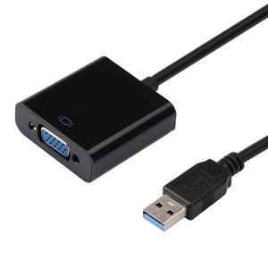 Câble adaptateur convertisseur Usb vers Vga, adaptateur de moniteur Usb 3.0 vers Vga, Interface de carte graphique externe, tête unique - Product Image 1