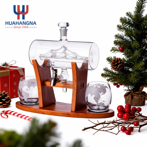 Distributeur de verres à whisky pour bar à domicile, 1250 ml, ensemble de carafe à whisky avec 2 verres à whisky et un magnifique support dans un coffret cadeau - Product Image 5