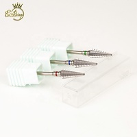 OEM coupe droite bidirectionnelle Dia. 6*15mm manucure sécurité cône cône Efile carbure de tungstène foret à ongles professionnel pour Salon