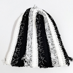 2025 thời trang mùa thu và mùa đông unisex handmade tùy chỉnh dệt kim Mũ tua tương phản sợi Crochet Hat - Product Image 2