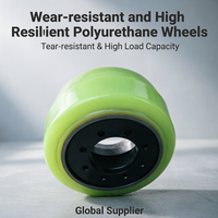 Roue motrice TCM en polyuréthane haute performance 380x165x246mm TCM FBR FBRH, pneu à serrage post-prise de force
