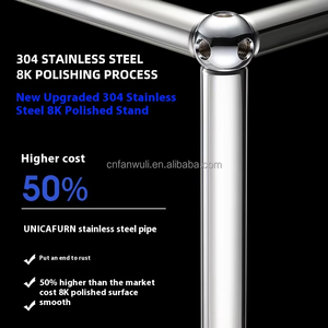 เฟอร์นิเจอร์โมดูลาร์แบบ DIY ทำจากสแตนเลสทันสมัยแบบนอร์ดิกพร้อมลูกล้อสำหรับห้องนั่งเล่นที่เก็บของในห้องนอน - Product Image 5