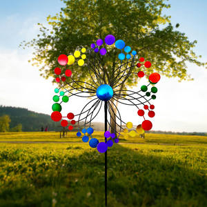 สปินเนอร์กังหันลมโลหะขนาดใหญ่ที่ทันสมัยสำหรับตกแต่งสวนและลานกลางแจ้งตกแต่งสวน - Product Image 6