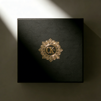 Boîte de rangement de luxe pour produits de soin, rigide, avec estampage à chaud doré et gaufrage, insert inclus, logo personnalisé, fabrication OEM