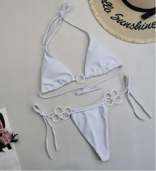 Vrouwen Mini Micro Bikini Set Cirkel Uitgesneden Push Up Badpak Strand Zwemkleding Badpak