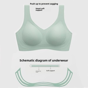 Factory-Direct Premium Wireless Sports Bra Push-Up Small Bust Breathable Seamless Knitted Everyday Yoga Gym Running <b>Wire</b> Free - Product Image 5