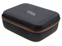 Petite trousse à outils en cuir multi-usages, grande capacité, boîte de voyage, étui rigide, étui de transport, étui en EVA personnalisé