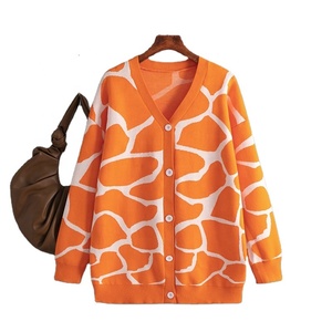 Novo Suéter Feminino de Tricô para Outono/Inverno com Decote em V e Corte Solto - Product Image 2