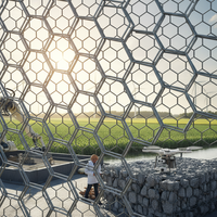 Grillage hexagonal galvanisé à chaud pour clôture de volailles, gabion et protection des pentes