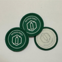 Autocollant de broderie Nfc en fer résistant à la chaleur lavable Ntag213 Rfid vêtements fer sur étiquette de blanchisserie Nfc