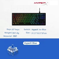 Keyboard Gaming Mekanik HyperX Alloy Origins Core RGB dengan Antarmuka USB-C, Tombol yang Dapat Diprogram, Kemiringan yang Dapat Disesuaikan, 87-Tombol Hot-Swap