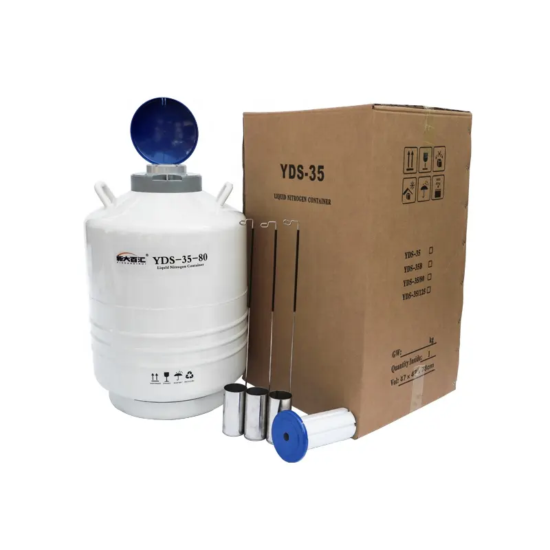 farm YDS 35 80 mm semen storage tank liquid nitrogen container dewar price